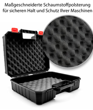 BigDean 2 Stück Maschinenkoffer leer aus bruchsicherem Kunststoff für sichere Werkzeugaufbewahrung 4