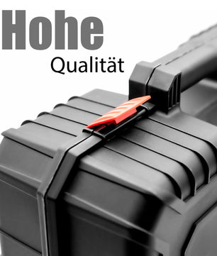 BigDean 2 Stück Maschinenkoffer leer aus bruchsicherem Kunststoff für sichere Werkzeugaufbewahrung 5