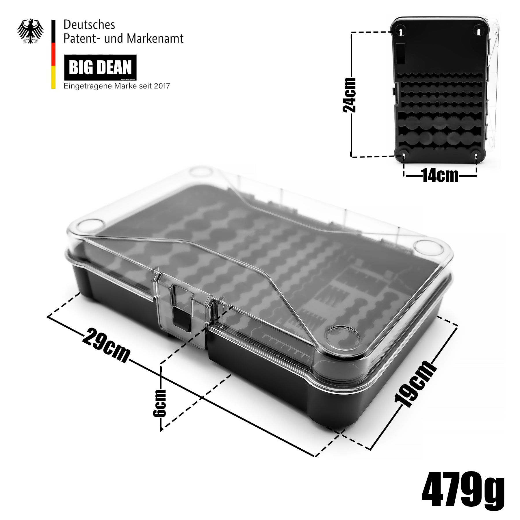 Batterie Aufbewahrungsbox aus Kunststoff für Batterien & Akkus– Batterie Organizer 3