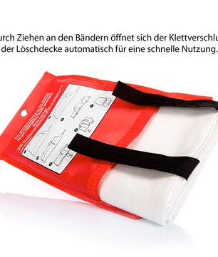 BigDean Löschdecke Küche für Fettbrand sofort einsetzbare XL Feuerlöschdecke DIN EN 1869:2001 4