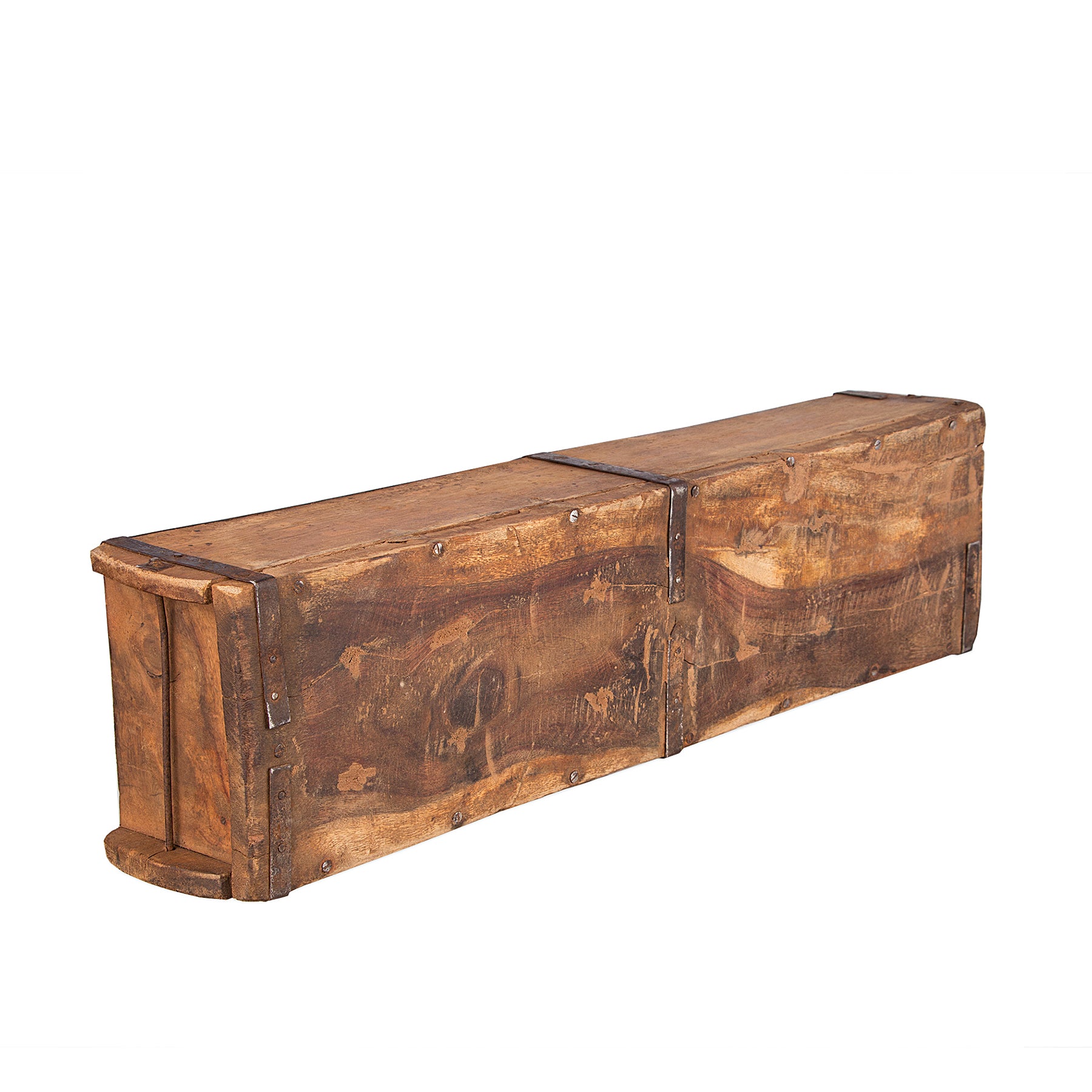 2 Stück alte Holzkiste - 58x15x10 cm - Vintage Ziegelform aus recyceltem Holz 4