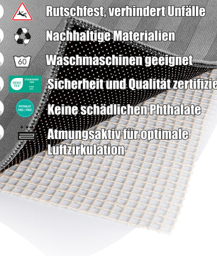 Teppich Antirutschunterlage 120x180 cm individuell zuschneidbar – Antirutschmatte 4
