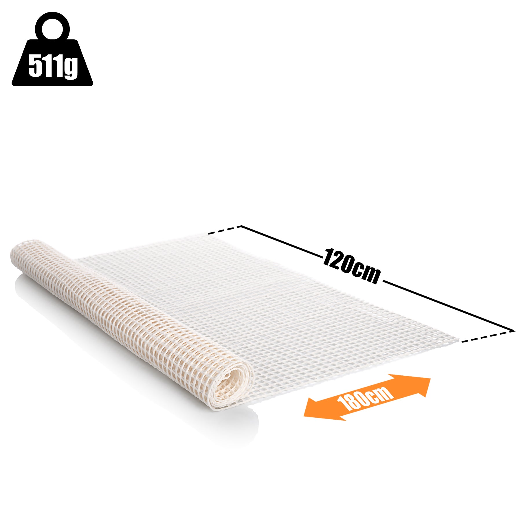 Teppich Antirutschunterlage 120x180 cm individuell zuschneidbar – Antirutschmatte 3