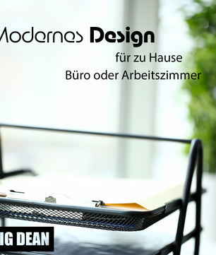 BigDean Dokumentenablage ausziehbar schwarz Metall – zuverlässiger Schreibtisch Organizer  2