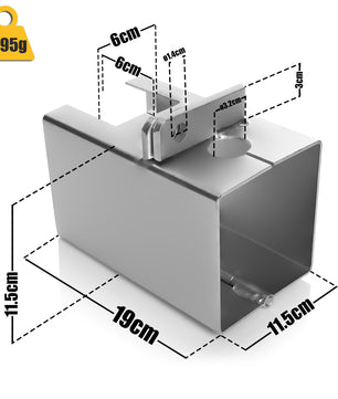 BigDean Anhängerschloss ideal für Angekoppelte & Abgekoppelte Anhänger 3