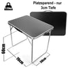 BigDean Campingtisch aus stabilem Aluminium klappbarer Gartentisch – Balkontisch ideal für Reisen 3