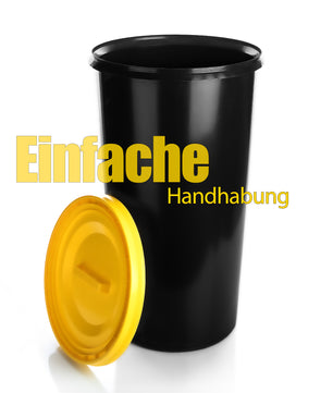 BigDean Gelber Sack Mülleimer 60L + 10 Rollen Gelber Sack – luftdichte gelbe Sack Tonne 2