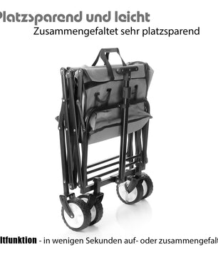 Bollerwagen faltbar belastbar bis 80kg – Bollerwagen platzsparend zusammenklappbar 6