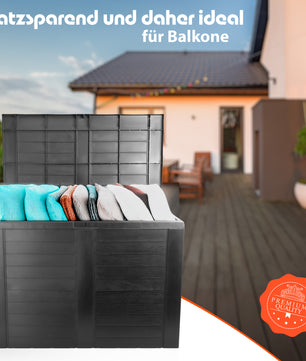 BigDean Aufbewahrungsbox Garten 170L mit Stecksystem faltbar aus Kunststoff 2