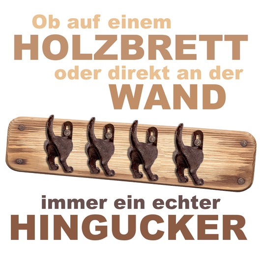 BigDean 10er Set Garderobenhaken Fiffi - Hundehaken Wandhaken Hund Gusseisen Haken Hundepopo - Garderobe für Hundeleinen, Schlüssel & Kleidung 2