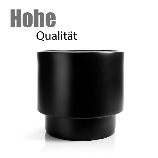 BigDean Blumentopf Design mit Einsatz rund ø 47 cm Schwarz – wetterfester Übertopf aus bruchsicherem Kunststoff – Pflanzkübel Made in Europe image 2