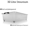 BigDean 2 Stück Unterbett Aufbewahrungsbox 32 L luftdicht & mit Rollen 2