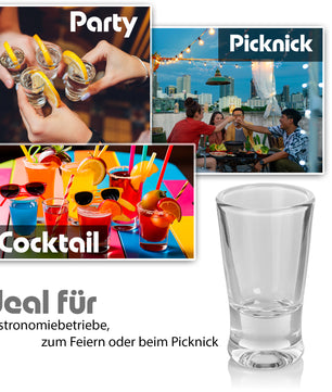 12 Stück Schnapsgläser 2cl in Geschenkbox – hochwertige Shotgläser lebensmittelecht 6