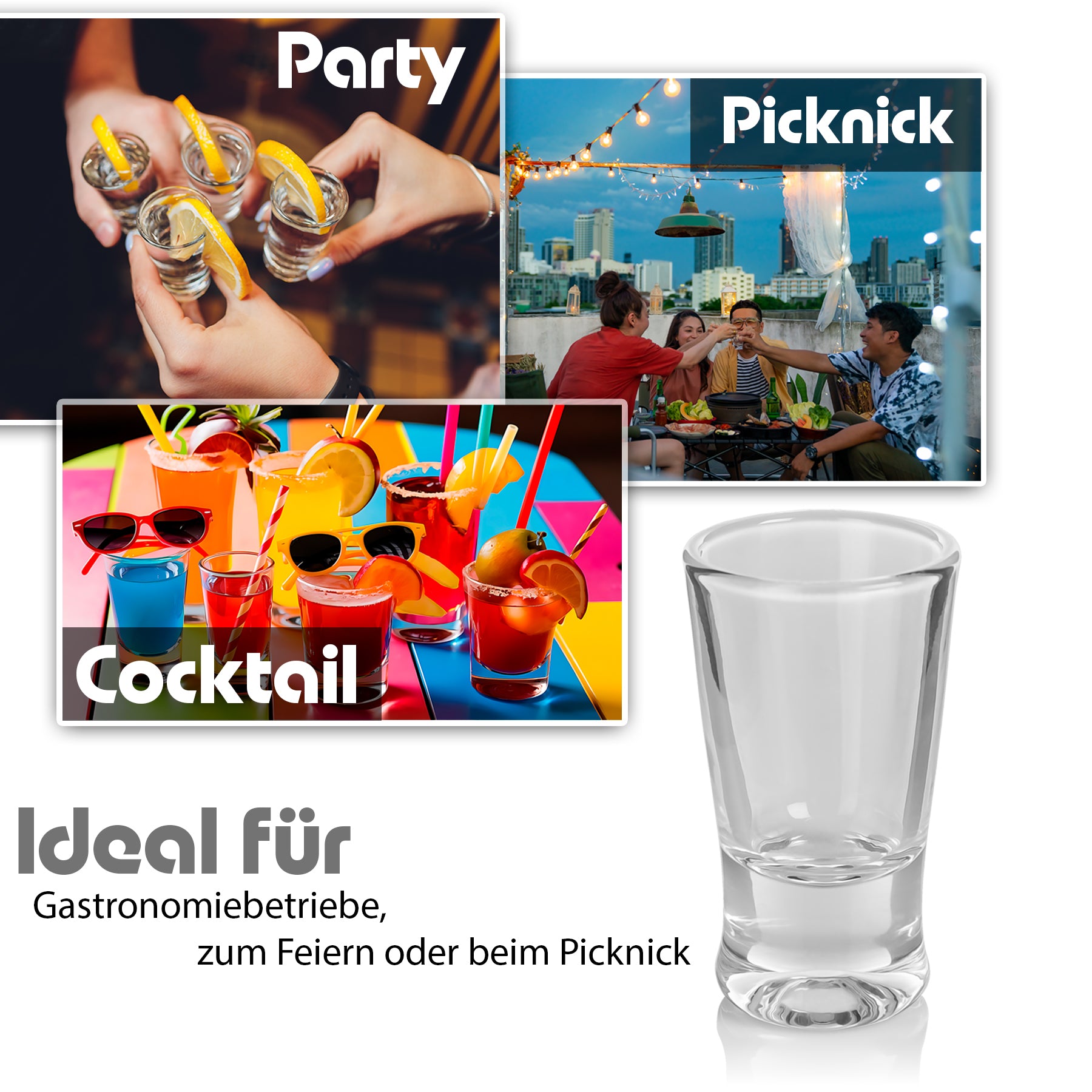12 Stück Schnapsgläser 2cl in Geschenkbox – hochwertige Shotgläser lebensmittelecht 6