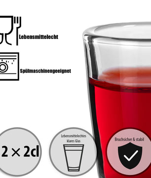 12 Stück farbige Schnapsgläser 2cl in Geschenkbox – hochwertige Shotgläser lebensmittelecht 5
