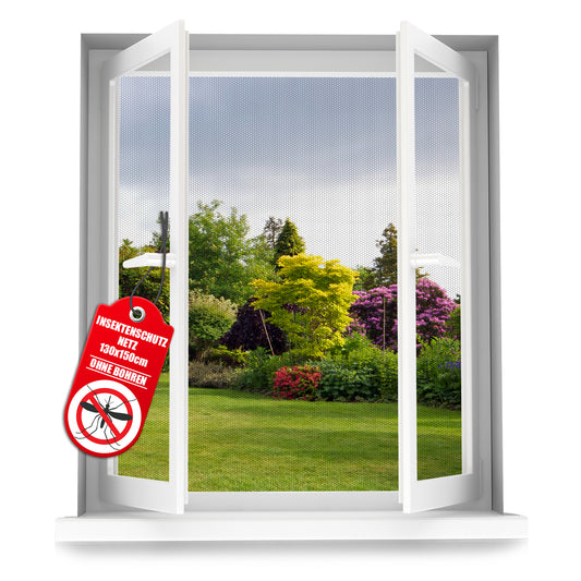 BigDean 5 Stück Fliegengitter Fenster für Fenster bis 130x150cm effektiver Insektenschutz  1