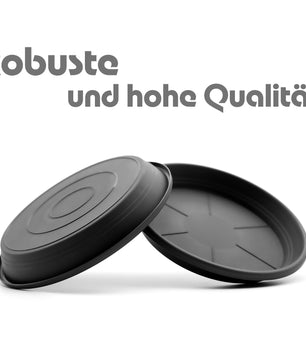 10 Stück Blumentopf Untersetzer Ø 30 cm in Anthrazit – Topfuntersetzer  2