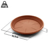 BigDean 10 Stück Blumentopf Untersetzer Ø 19,5 cm in Terracotta – Topfuntersetzer 3