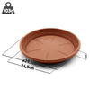 BigDean 10 Stück Blumentopf Untersetzer Ø 29,5 cm in Terracotta – Topfuntersetzer  3