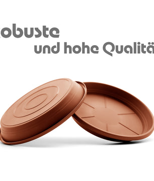 20 Stück Blumentopf Untersetzer Ø 16,5 cm in Terracotta – Topfuntersetzer  2