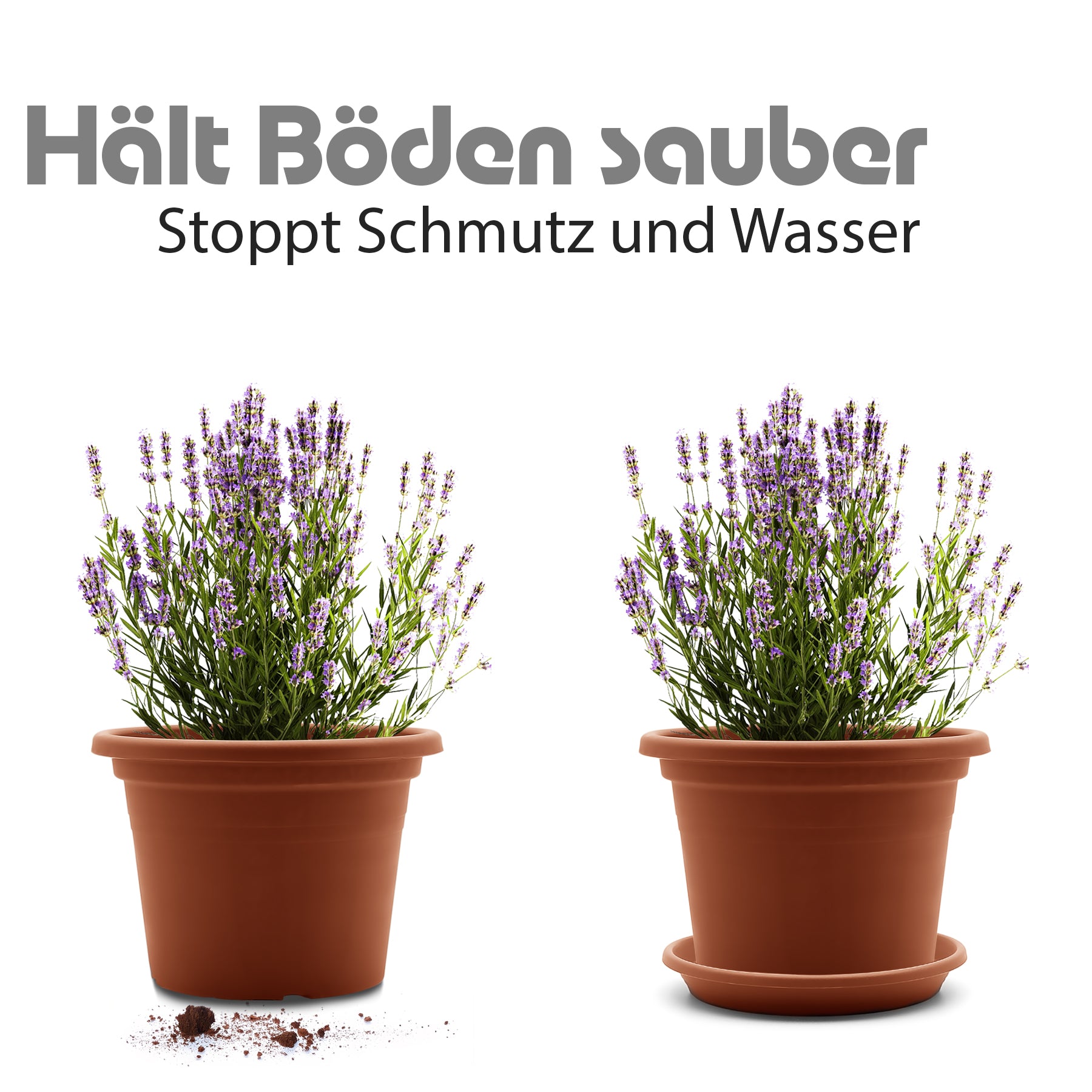 20 Stück Blumentopf Untersetzer Ø 19,5 cm in Terracotta – Topfuntersetzer  6