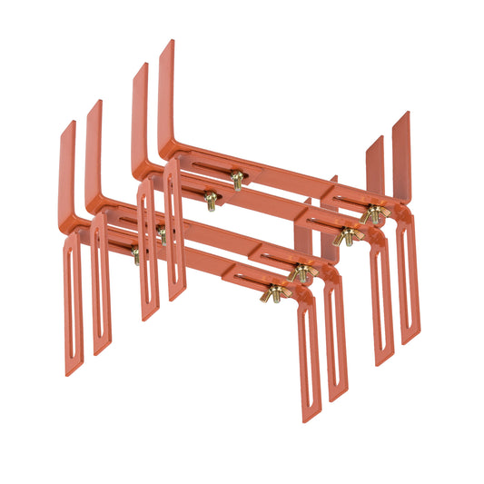 BigDean 4 Stück Blumenkastenhalter terrakotta Standard H-Form Kasten Halter Balkonkastenhalter image 1
