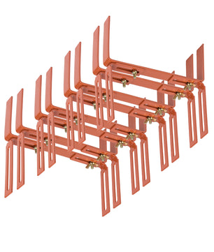 4 Paar Blumenkastenhalter terrakotta Standard H-Form Kasten Halter Balkonkastenhalter