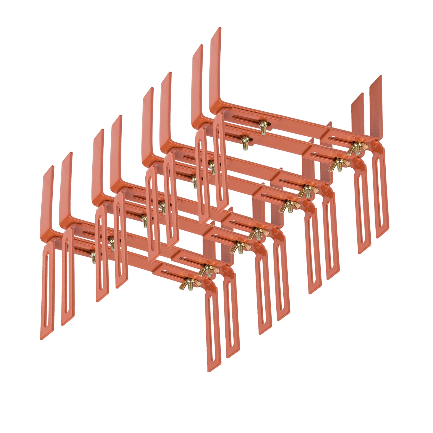 4 Paar Blumenkastenhalter terrakotta Standard H-Form Kasten Halter Balkonkastenhalter