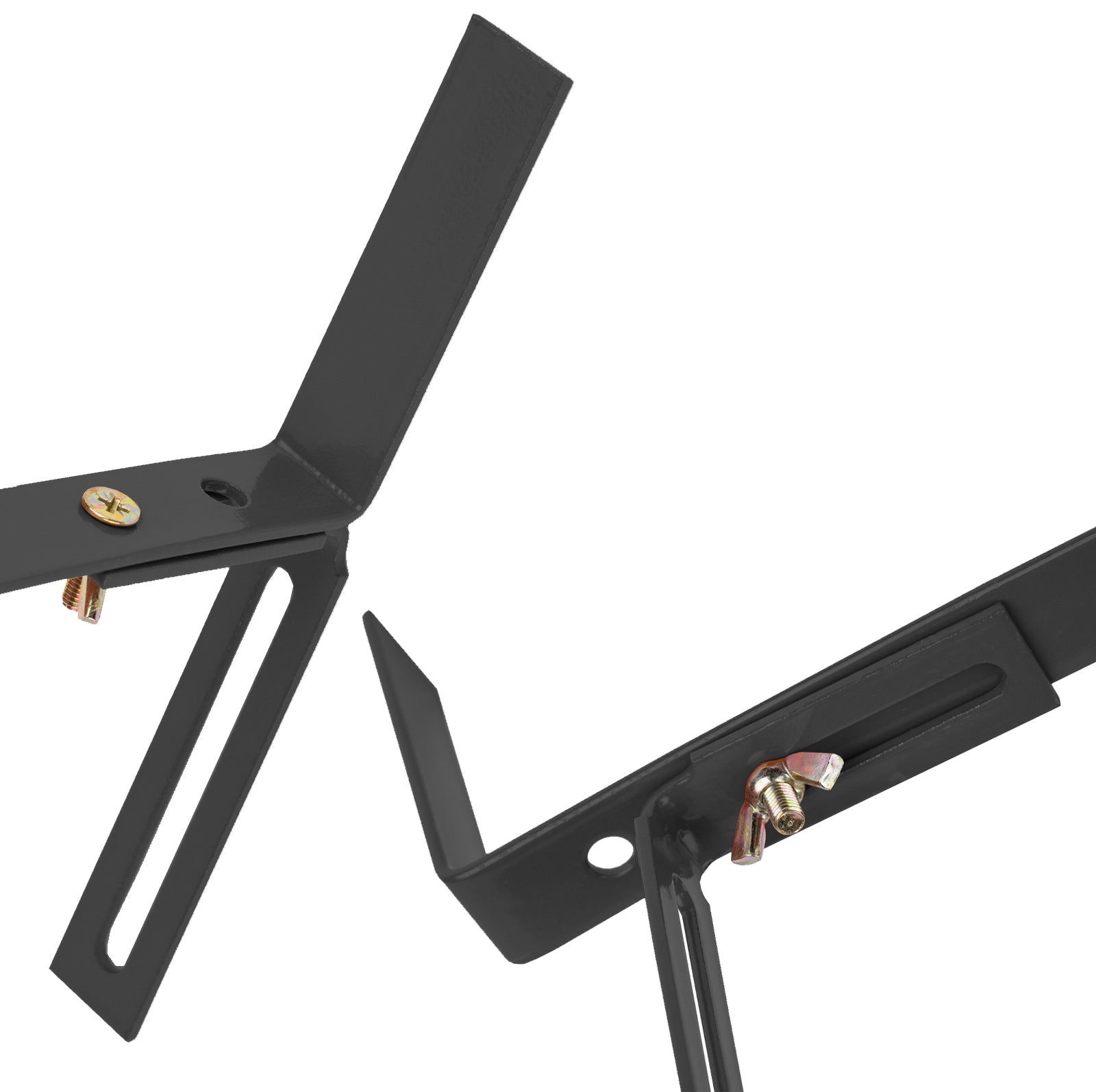 2 Paar Blumenkastenhalter anthrazit 2 Stück Standard H-Form Kasten Halter Balkonkastenhalter 4