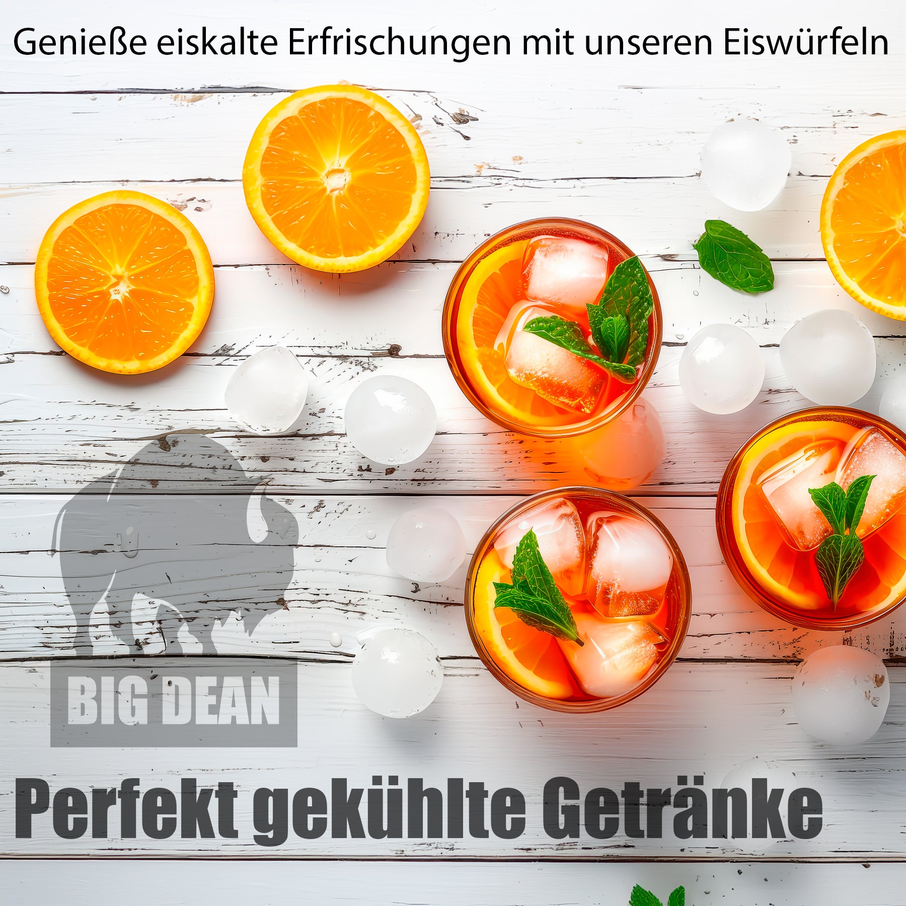 BigDean Eiswürfelform mit Deckel & Zubehör für bis zu 66 Eiswürfel – Eiswürfelbehälter 4