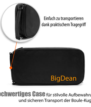 BigDean Boule Set mit 8 Boule Kugeln aus hochwertigem Edelstahl 4