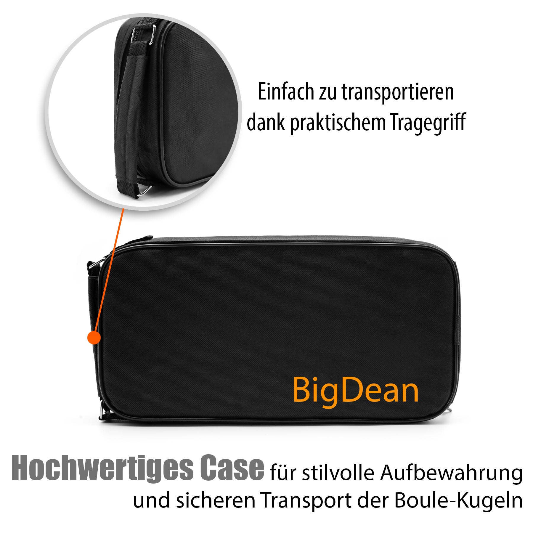 Boule Set mit 8 Boule Kugeln aus hochwertigem Edelstahl 4