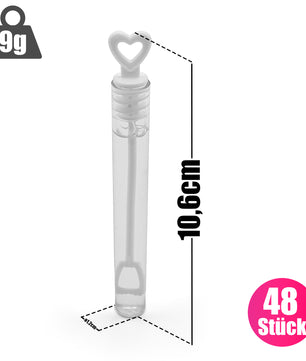 BigDean 48 Stück Seifenblasen Hochzeit mit Flüssigkeit gefüllt 3