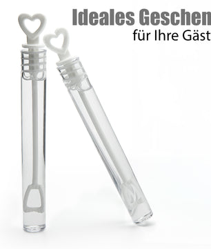 BigDean 48 Stück Seifenblasen Hochzeit mit Flüssigkeit gefüllt 4