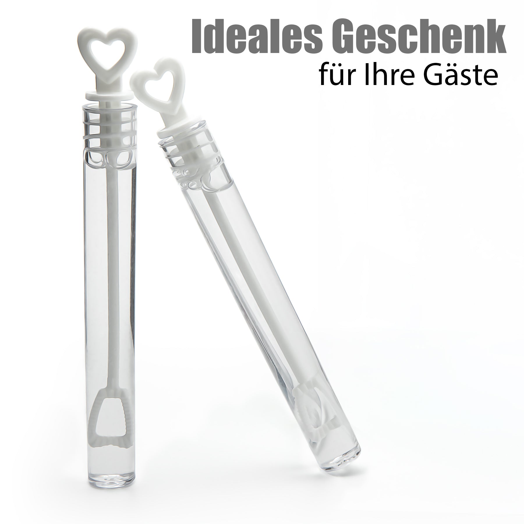 BigDean 48 Stück Seifenblasen Hochzeit mit Flüssigkeit gefüllt 4