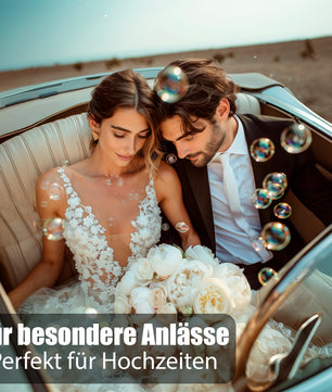 BigDean 48 Stück Seifenblasen Hochzeit mit Flüssigkeit gefüllt 5