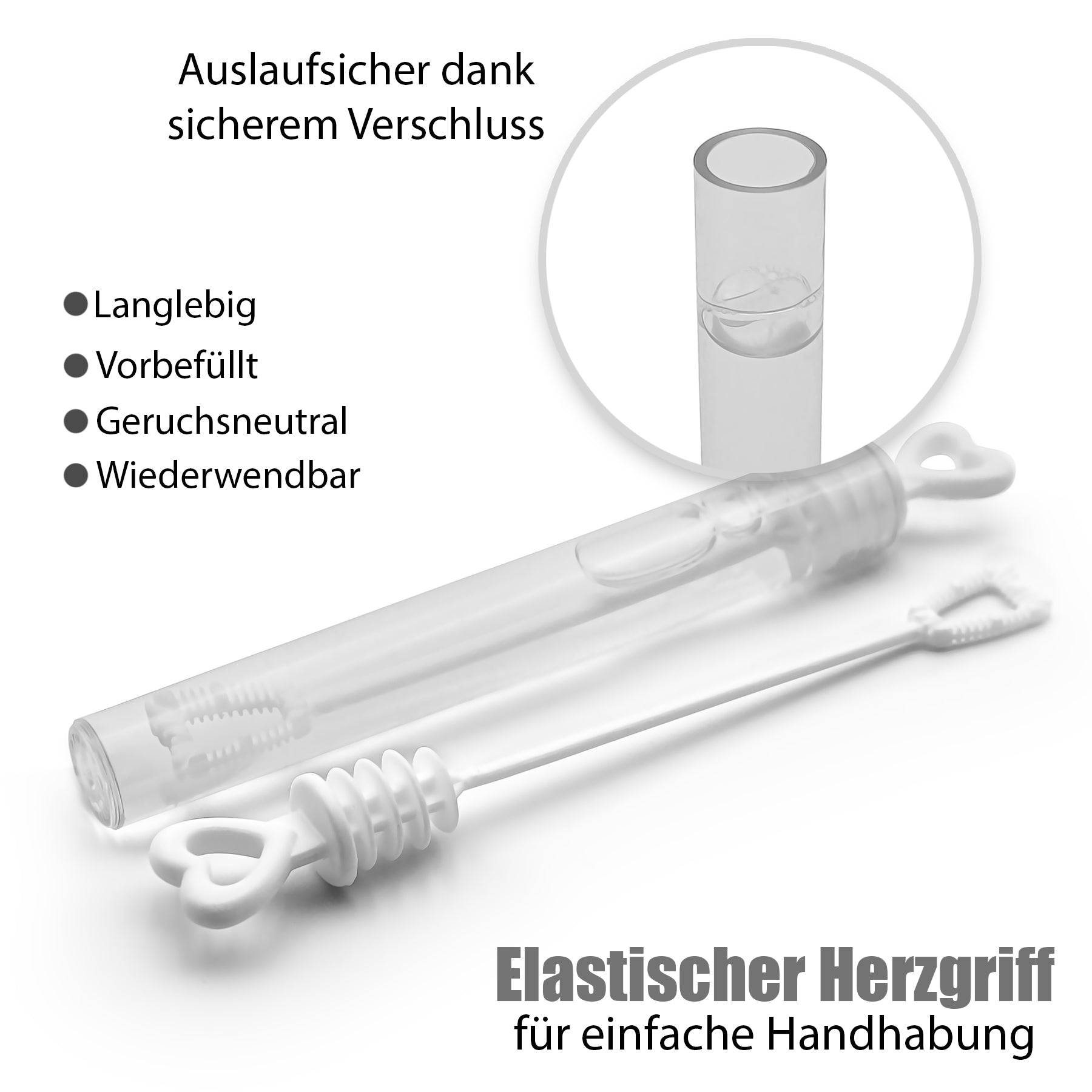 BigDean 48 Stück Seifenblasen Hochzeit mit Flüssigkeit gefüllt 6