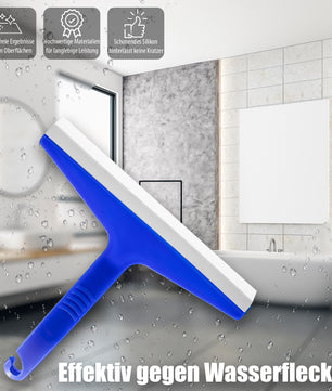 BigDean 3 Stück Duschabzieher Silikon in blau – Abzieher für die Dusche 23,5cm breit 2