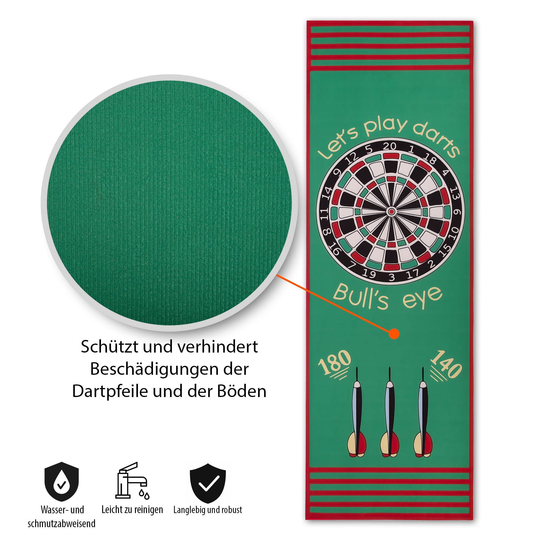 Dartteppich Softdart 80x235cm 4