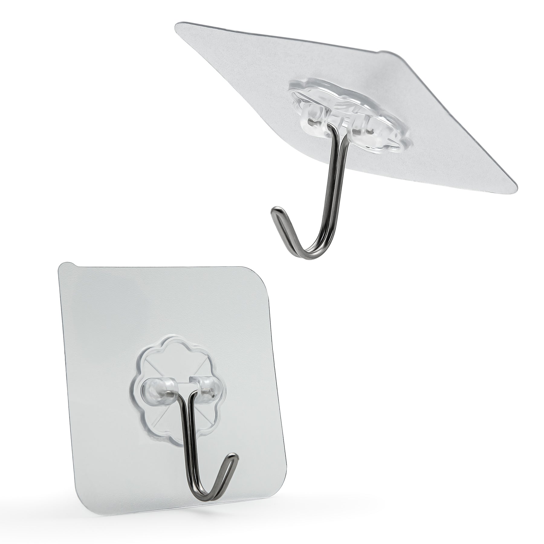 BigDean 30 Stück Klebehaken extra stark & selbstklebend – Wandhaken 180° drehbar  6