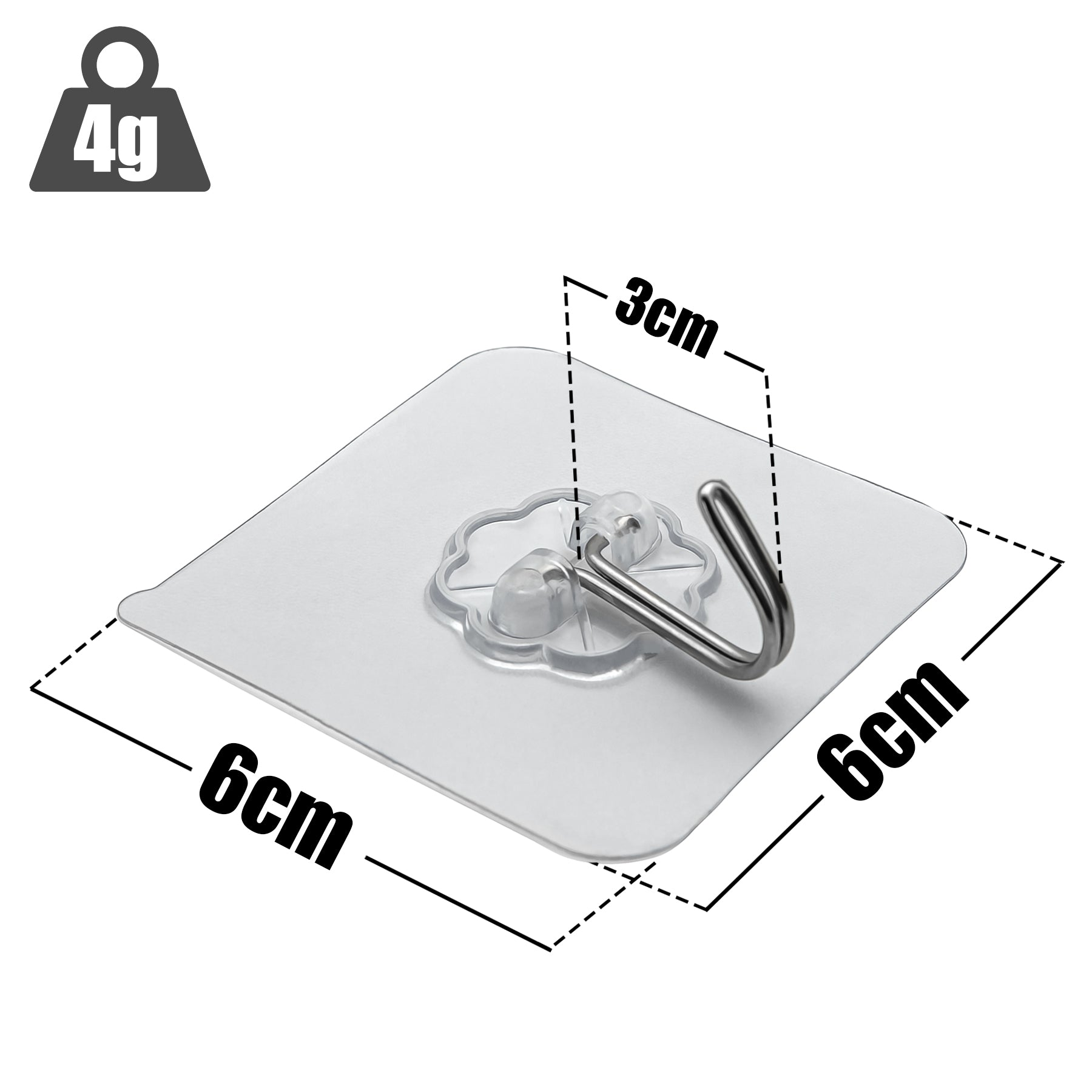 BigDean 30 Stück Klebehaken extra stark & selbstklebend – Wandhaken 180° drehbar  3