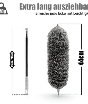 BigDean Staubwedel Teleskop ausziehbar - waschbar & effizient gegen Staub 3