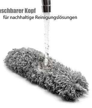 BigDean Staubwedel Teleskop ausziehbar - waschbar & effizient gegen Staub 5