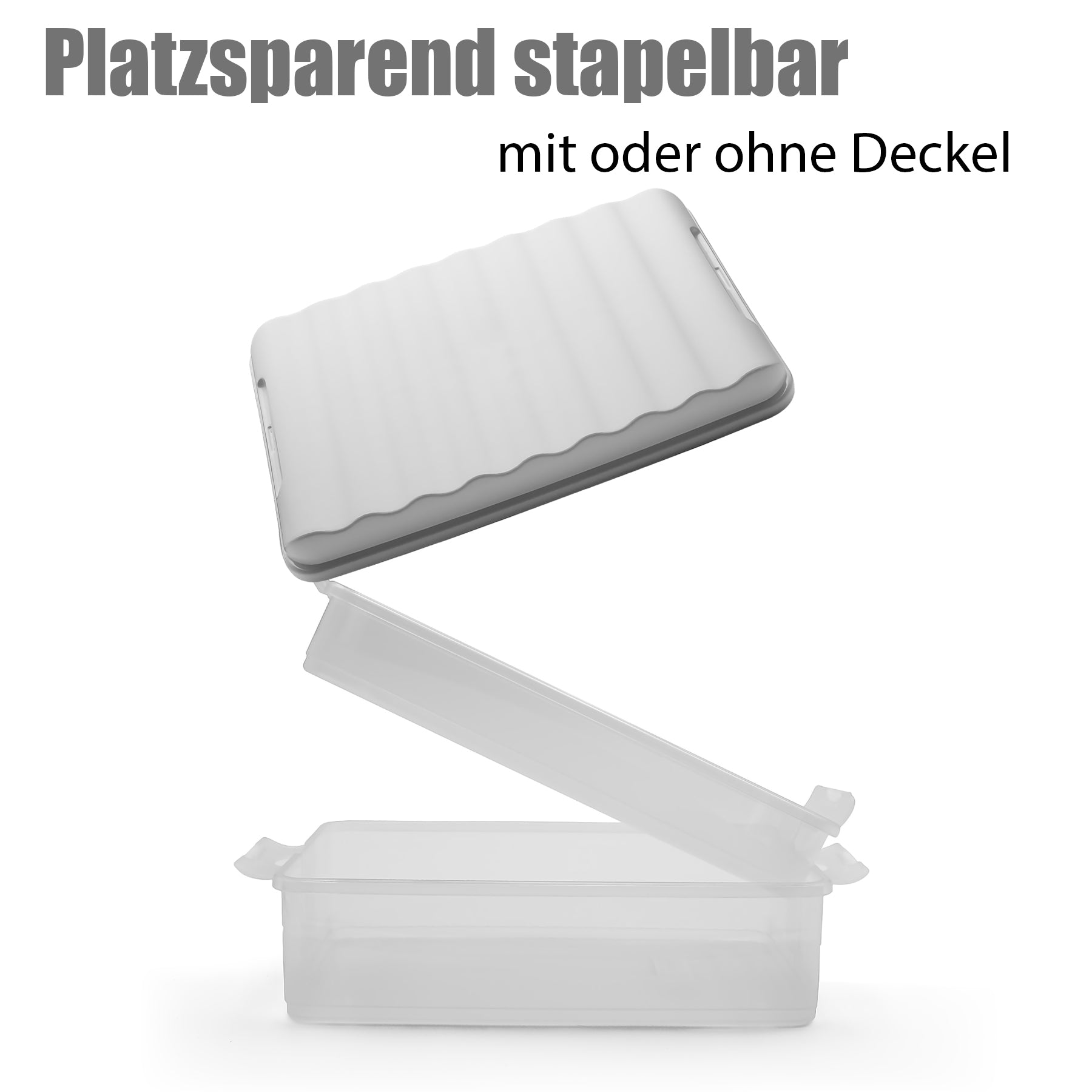 BigDean 3 Stück Aufschnittboxen für Kühlschrank Größe M – Aufbewahrung von Wurst, Käse u.v.m.  6
