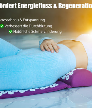 BigDean Akupressurmatte mit Kissen & Hülle zu Steigerung des Wohlbefindens– Massagematte 4