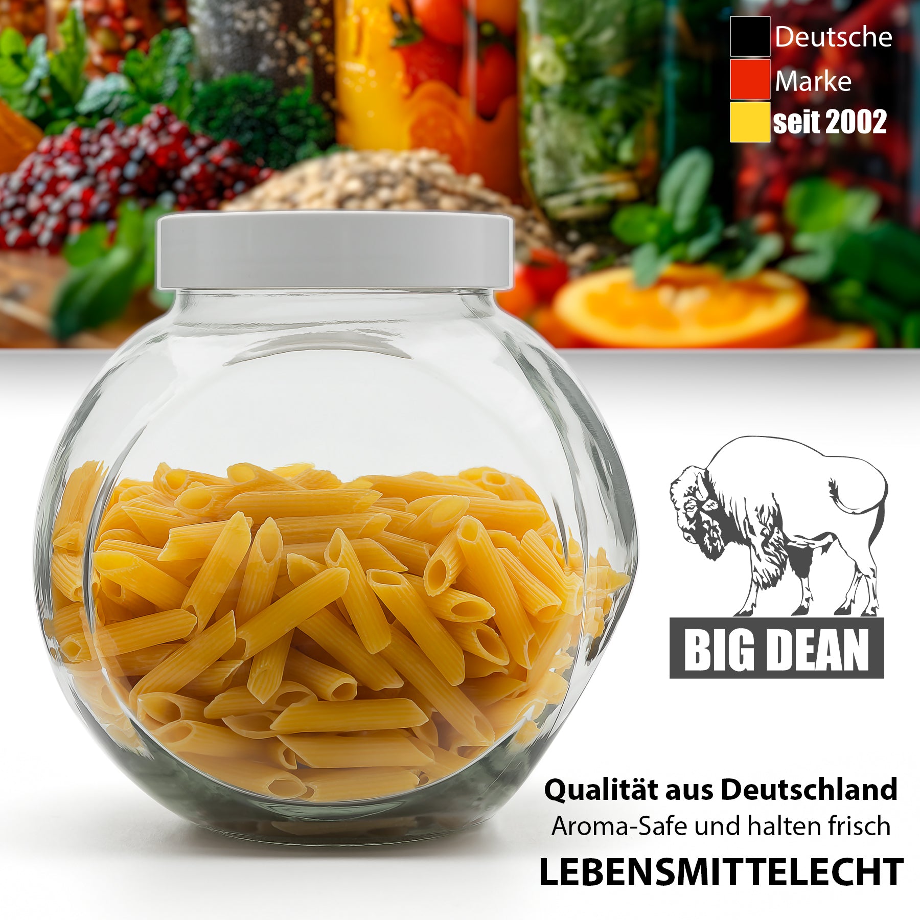 BigDean 5 Stück Bonbonglas mit Deckel 2 L – Made in Germany 4