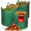 BigDean 4er Set Gartenabfallsack XXL 272L groß - aus Polypropylen-Gewebe 150g/m² - robust & wasserdicht - Gartensack Laubsack Grünabfall Müllsack für Garten