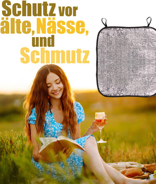 2er Set Thermo Sitzkissen Outdoor Alu 35x40cm 2