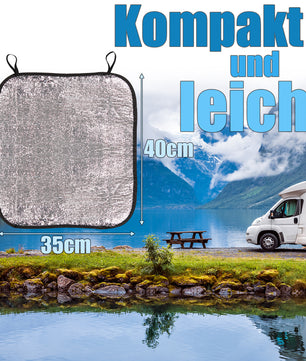 2er Set Thermo Sitzkissen Outdoor Alu 35x40cm 4