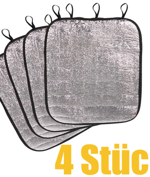 4er Set Thermo Sitzkissen Outdoor Alu 35x40cm 5